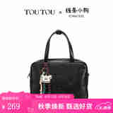 toutou包包女款2025年出游小狗托特包大容量电脑包棕色七夕礼物送女友 奥利奥黑 【装13寸笔记本电脑】 无规格