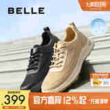 百丽休闲鞋男新款厚底运动健步鞋子A1447BM4 黑色A1634 40 (250mm)