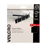 威扣（VELCRO）强力背胶魔术贴 户外粗糙表面适用 Extreme Outdoor 黑色 91843 3mx2.5cm