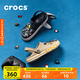 CROCS卡骆驰贝雅卡骆班洞洞鞋轻便耐磨拖鞋一脚蹬休闲鞋|205089 深蓝/辣椒红-4CC 41 /42(260mm)