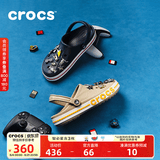 CROCS卡骆驰贝雅卡骆班洞洞鞋轻便耐磨拖鞋一脚蹬休闲鞋|205089 深蓝/辣椒红-4CC 41 /42(260mm)
