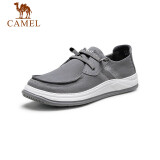 骆驼（CAMEL） 防水溅布鞋清爽舒适运动鞋柔韧舒适休闲鞋男 GMS2210154 灰色 41 