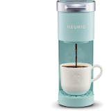 KEURIGK-Mini 咖啡机，单份 K-Cup 豆荚咖啡冲泡器，6 至 12 盎司。快速新鲜冲泡 节能 草绿色