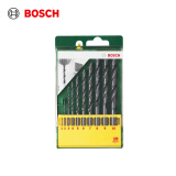 博世（BOSCH）金属麻花钻头套装（10件套）HSSR（1-10mm各一支）
