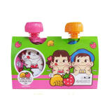 不二家草莓芒果可吸果冻156g（1对）儿童饮料糖果生日礼物零食