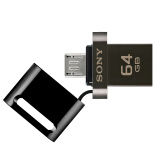 索尼（SONY）64GB U盘  USB 3.1 micro电脑手机双接口OTG 黑色 读速130MB/s 手机U盘金属U盘 多用车载优盘