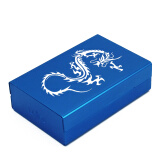 来福（LAIFU） 来福烟盒20支装铝合薄金属滑盖香菸盒烟壳防压免费刻字 蓝色龙