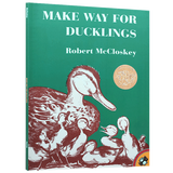 让路给小鸭子 英文原版 情商培养绘本 Make Way for Ducklings 凯迪克金奖 汪培珽书单 铅笔画风格 3-7岁
