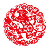 
                                        个性一百 植绒立体金童玉女 过年装饰剪纸车贴年画和福字窗花会场羊门贴纸                
