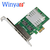 Winyao E350T4 PCI-e X1 台式机四口千兆网卡I350-T4 ESXI