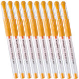 uni 三菱日本中性笔UM-151签字笔  财务用笔 黄色0.38mm 10支装
