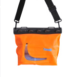 特比乐  多用途杂物防水袋 潜水袋 防水包 游泳温泉沙滩包 橙色 小号腰包020C(14/12.5/6.5cm)