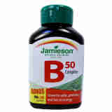 加拿大健美生Jamieson维生素B族片高含量VB B50 120片*单瓶