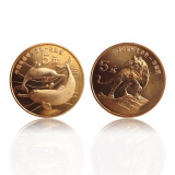 中国珍稀野生动物纪念币 1993-99年 全新品相 1996年 白鳍豚和华南虎纪念币 一对