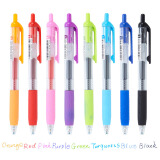 中性笔 速干笔 按动签字笔 学生用笔 彩色中性笔 G101 橙色1支