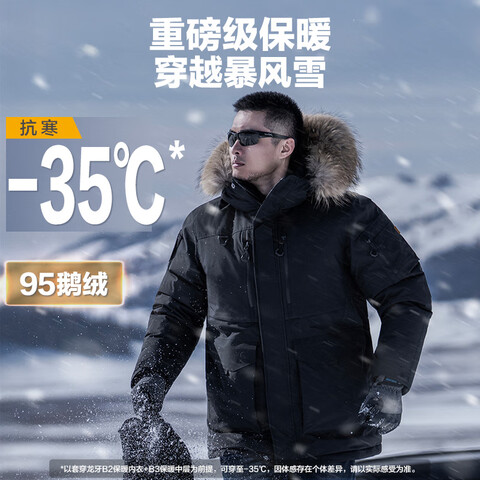 ������DragonTooth����������ս��ս��PARKA���޷���ǿ�涬���籣ů�мӺ�ů���׼�ҹ��M175/96A151-170�� 2419Ԫ