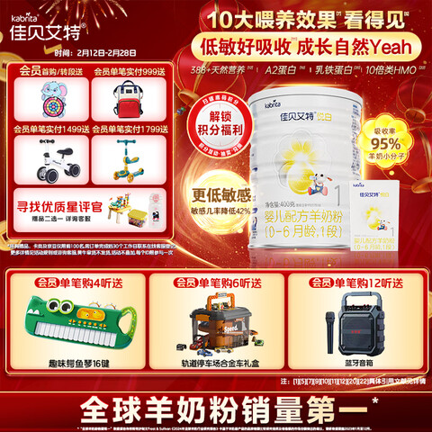 ����Ӫ���ѱ����أ�Kabrita���ð�Ӥ���䷽���̷�1��(0-6����)400��+150����װ��ȻA2���� 177.06Ԫ