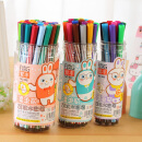 点魅 12色创意漂流瓶水彩笔 绘画彩色笔许愿瓶套装学生画笔 环保可水洗画画笔糖果色美术笔 12色水彩笔