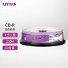 紫光（UNIS）CDR光盘  钻石系列  8CM(3寸)小盘 24速 刻录盘  空白光盘 碟片210M 桶装10片  A+