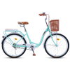 凤凰（Phoenix）自行车QH女式轻便成人城市学生通勤车 24英寸单速浅绿色