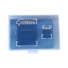 早行客 微单反相机电池盒佳能索尼富士FW50 NP-W235 LPE6 EL15 LPE12收纳透明保护盒(SD卡+存储卡)大小两个装
