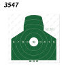3547 靶纸 训练靶纸打靶器材 胸环靶纸带环 50*50cm 1张