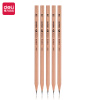 得力(deli) 木之然系列六角笔杆原木2B铅笔考试专用学生铅笔 S907