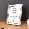 板谷山玻璃相框摆台 奖状荣誉证书框营业执照正本框保护套壳 6寸金边