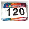 好员工号码布贴比赛马拉松号码布定制彩色杜邦纸号码簿运动会