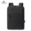 俞兆林 双肩包男女带USB插口背包休闲商务男包可装15.6英寸电脑出差旅行背包 MSJ237051 黑色