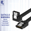 索厉 SATA3.0高速双通道SATA线直对弯固态硬盘 SSD SATA线黑色 0.5米 SLG43