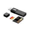 毕亚兹（BIAZE）USB3.0高速读卡器 多功能SD/TF二合一读卡器 相机读卡器行车记录仪读卡器内存卡A23黑