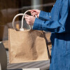 无印良品（MUJI）原色 2件 黄麻 简易收叠购物袋 B5 麻布袋 2S 长27*宽31*高16cm