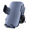 毕亚兹 太阳能车载手机支架 全自动汽车导航车用电动手机支架出风口专用