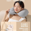 板谷山按压式充气U型枕便携U形飞机护颈枕旅行神器必备高铁睡觉颈椎枕头