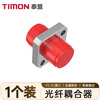 泰盟（TIMON）光纤耦合器 电信级FC-FC单工方形适配器 FC接口法兰盘光纤跳线适配器延长对接头转接器