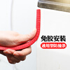 越野兵 汽车门防撞条免粘贴车门边防撞胶条汽车密封条防刮条防擦条车身门边防蹭条通用型加厚 红色15米