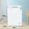 美菱(MELING)100升薄壁冰柜冷藏冷冻转换家用低霜冷柜一级能效迷你节能单温卧式小冰箱BC/BD-100DTQ