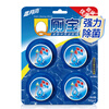 蓝月亮 Q厕宝（松木香型） 洁厕灵 洁厕宝 蓝泡泡 马桶清洁剂  50g*4
