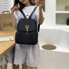 俞兆林牛津布双肩包女韩版时尚大容量外出商务旅行包 WSJ337019 黑色