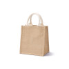 无印良品（MUJI）原色2件黄麻简易收叠购物袋A6 麻布袋托特包手提长21X宽23X高15cm