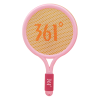 361°儿童羽毛球拍大头排耐用型球拍3-12岁儿童玩具礼物套装 樱花粉