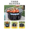 北乐户外七星灶防风猛火炉头露营卡式炉便携式野营野炊炉具套装煤气灶 21000W猛火炉+转接头+收纳包