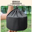 北岳户外锅具露营炊具烧水茶壶煎锅便携野外锅具野营吊锅套锅用品套装 【食品级铝合金】大号煮锅+袋子