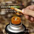 曦途（XITU）户外气罐转接头燃气炉液化扁转换头卡式炉头配件对充连接软管阀门 气罐转换接头橙色/带支架