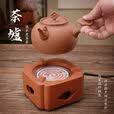 棉小城静音电炉丝煮茶炉手工红泥砂铫壶烧水煮茶老式功夫茶炉小型可调温 单炉【祥云葫芦四方电炉】600W