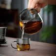 全度（Quandu）  茶壶玻璃泡茶壶加厚耐热烟灰色玻璃泡茶器印花过滤壶功夫茶具