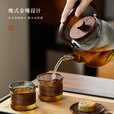 TEAHUE煮茶壶玻璃烧水壶高硼硅泡茶具电陶炉耐高温可明火围炉花茶提梁壶