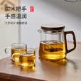 TEAHUE泡茶壶玻璃茶水分离快客杯煮茶壶加厚家用办公茶具沏茶水壶