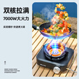 嘻由防爆分体式卡式炉户外便携式新款煮茶露营野炊家用卡磁炉全套炊具 双核红外猛火分体炉+炉子专用配件 【液态灰】稳压-防风-防水